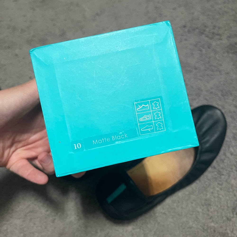 Tieks Matte Black Size 10 With Box - image 2